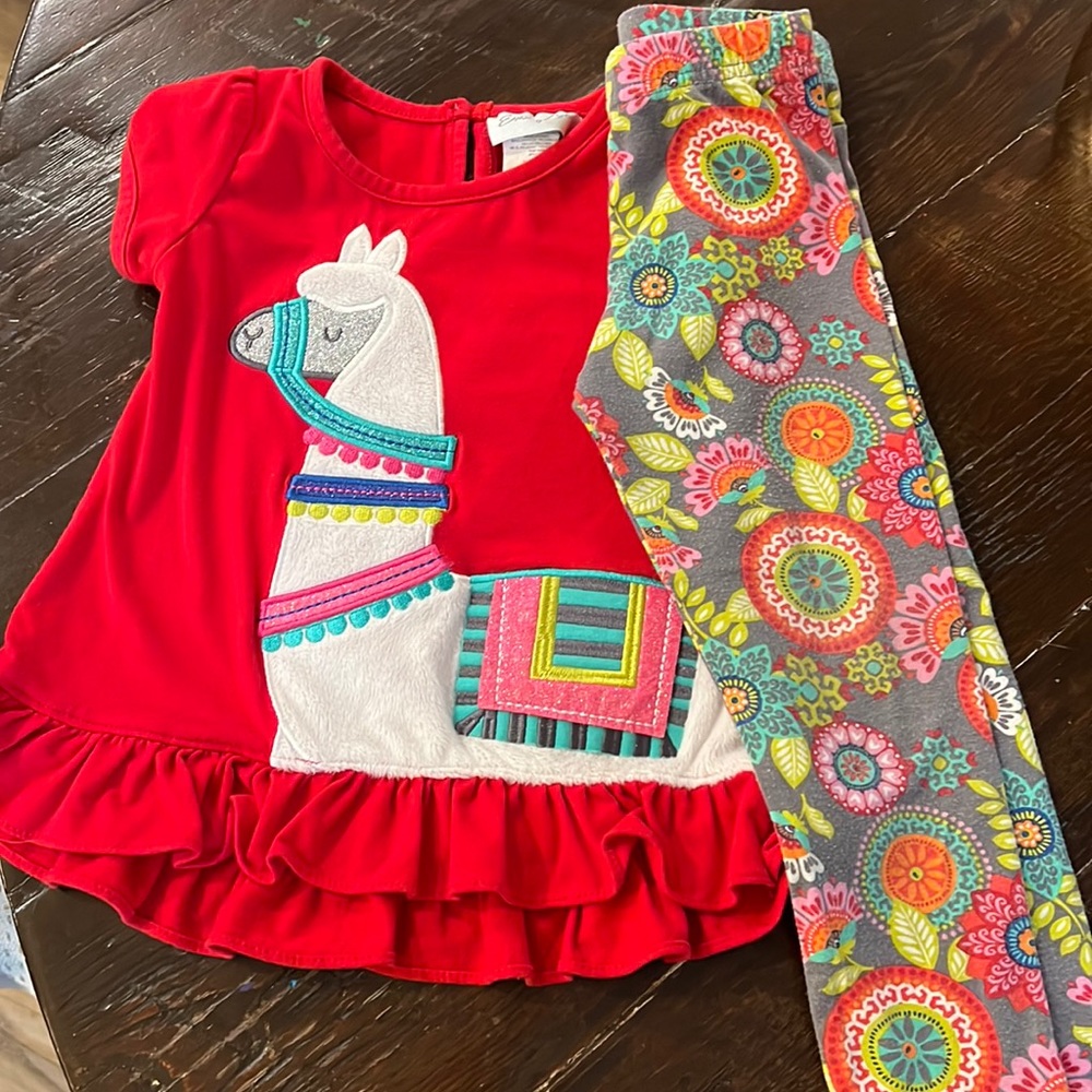 Colorful Llama Kids Matching Set